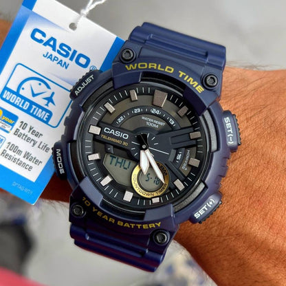 CASIO ORIGINAL PARA HOMBRE REF AEQ-110W-2A