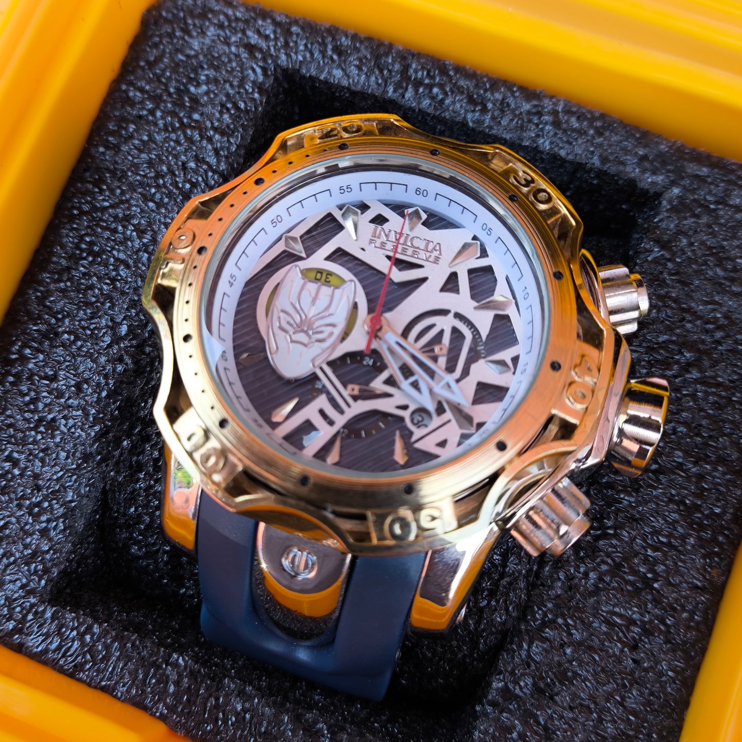 INVICTA EDICION PANTERA FUNCIONAL NEGRA PARA HOMBRE REF-BD