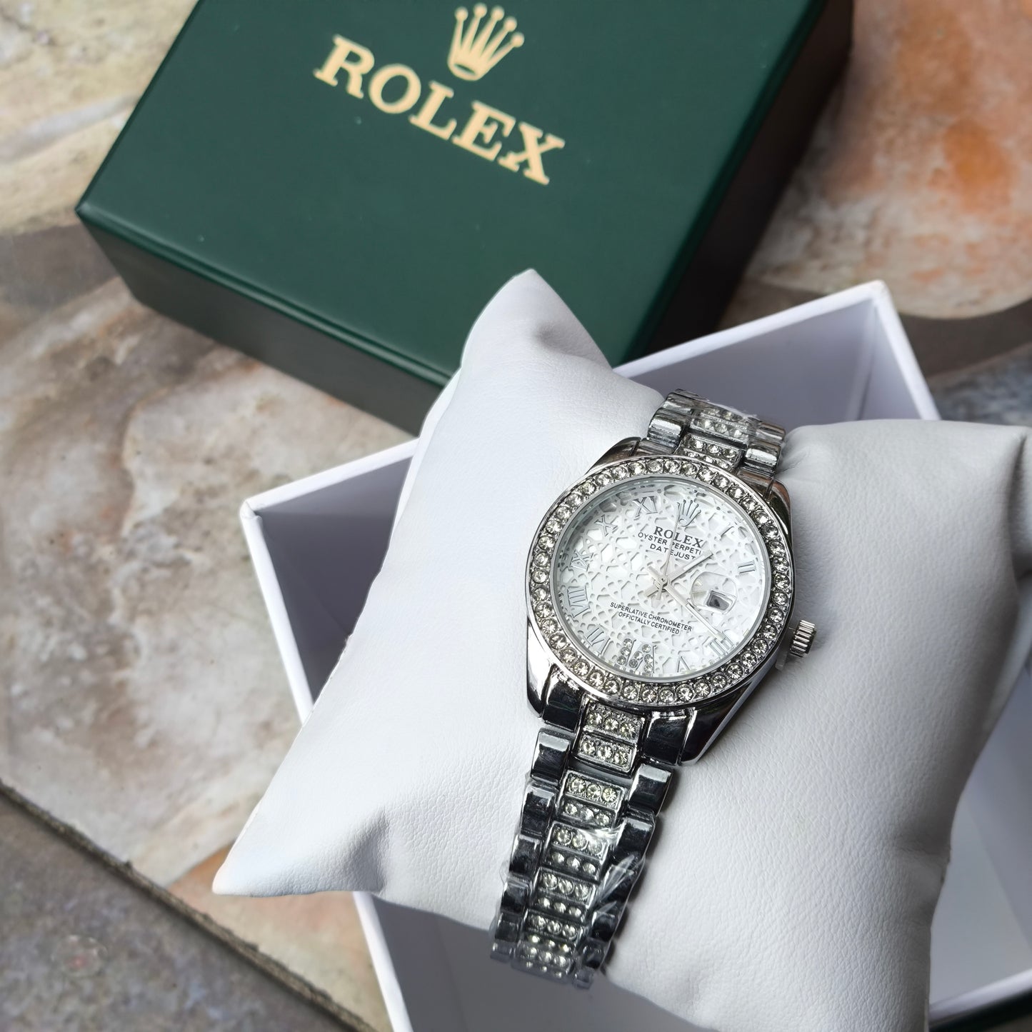 ROLEX PARA DAMA CUBANO REF-FR6782 BLN