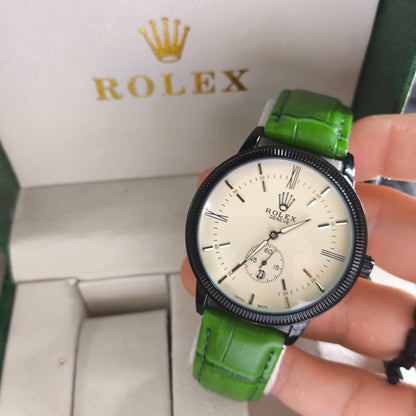 ROLEX SENCILLO CUERO PARA HOMBRE REF-NVD