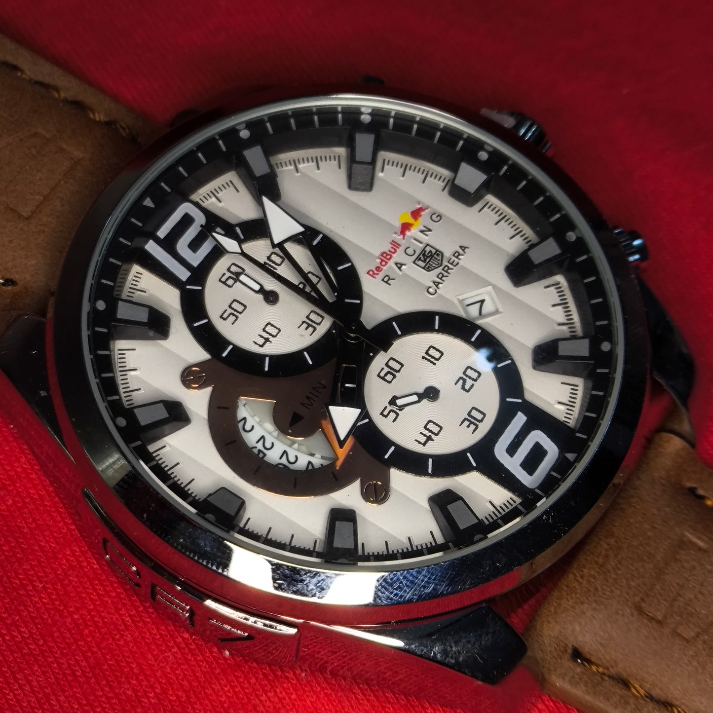 TAG HEUER CR7 CHRONO CUEROPARA HOMBRE REF-MRRPLY