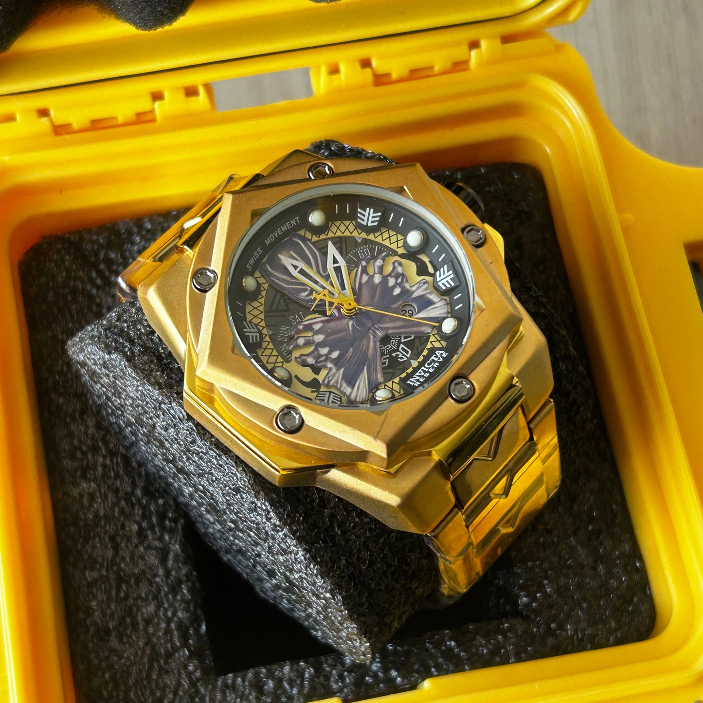 INVICTA PARA HOMBRE PANTERA NEGRA REF-DDM