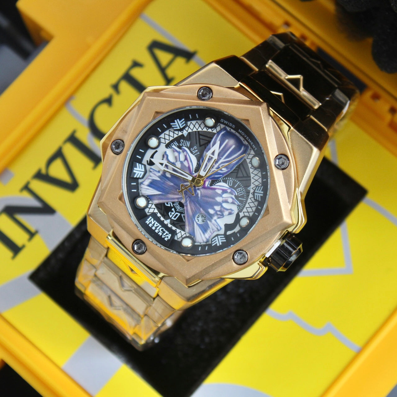 INVICTA PARA HOMBRE PANTERA NEGRA REF-DD